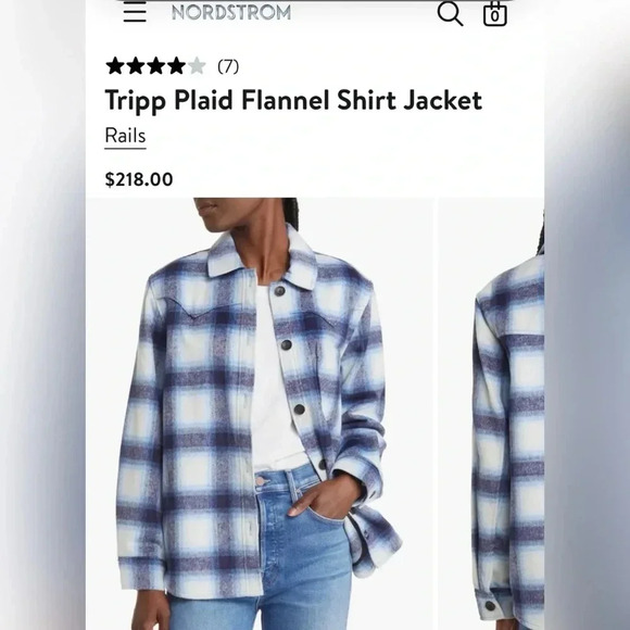 Rails Tripp Plaid Flannel Shirt Jacket Size S 
$218 - Picture 2 of 5